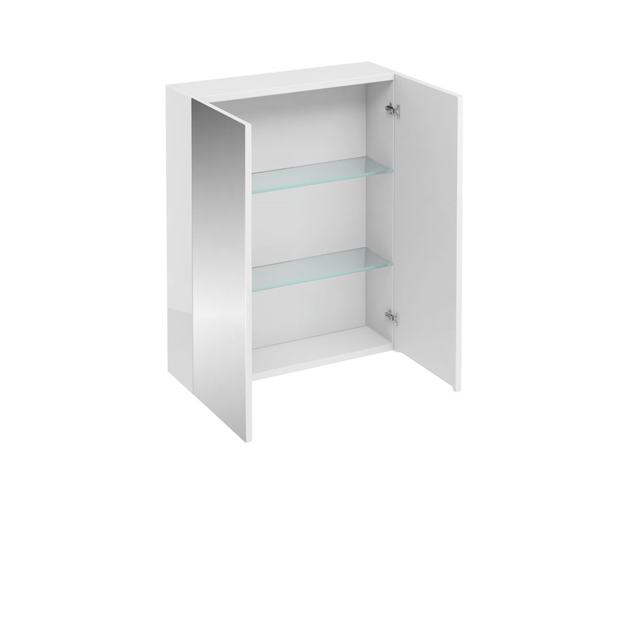 600 double mirrored door wall cabinet (White) | SKU AC40W | Britton ...