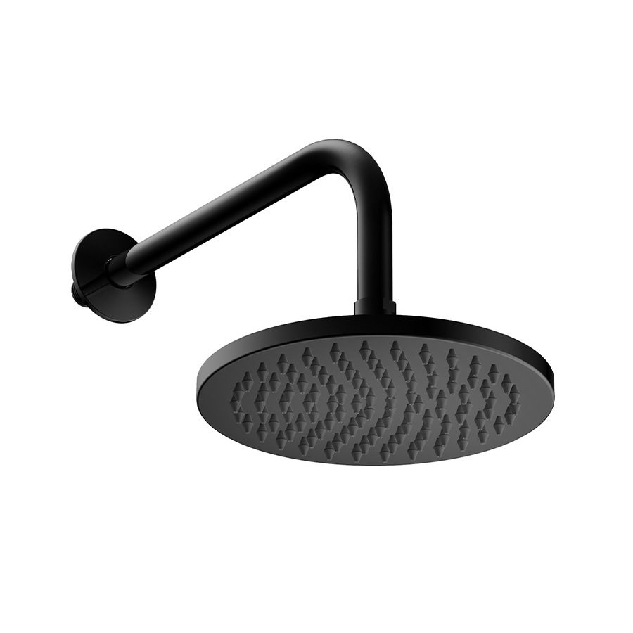 Hoxton Shower Head and Arm (Hoxton Shower Head and Arm Matt Black ...