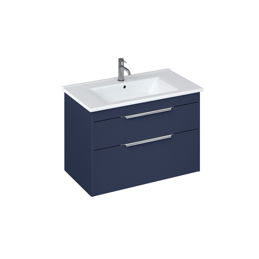 Shoreditch 850mm Wall Hung Double Drawer Unit with Note Square Basin ...